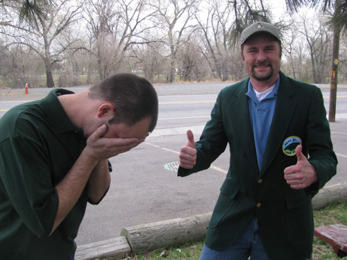 THW Green Jacket Out and About